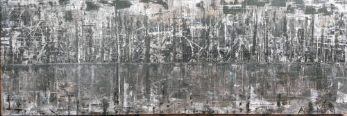 Allan Kuhnel - original abstract painting - CHARCOAL DELIGHT - Expect the unexpected